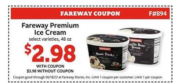 Fareway Fareway Premium Ice Cream offer