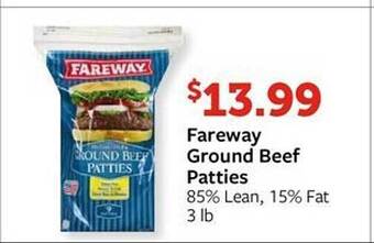 Fareway Fareway Ground Beef Patties offer