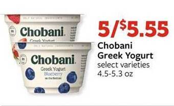 Fareway Chobani Greek Yogurt offer