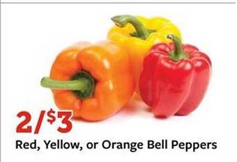 Fareway Red, Yellow Or Orange Bell Peppers offer