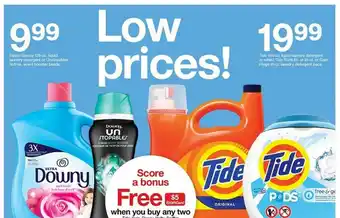 Target Select Downy Liquid Laundry Detergent Or Unstopables Scent Booster Beads, Tide Liquid Detergent Or Select Tide Or Gain Fling offer