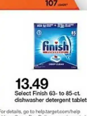 Target Select Finish Dishwasher Detergent Tablet offer
