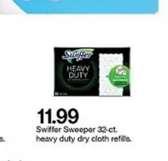 Target Swiffer Sweeper Heavy Duty Dry Cloth Refills offer