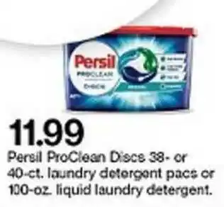 Target Persil ProClean Discs Or Laundry Pacs Or Liquid Laundry Detergent offer