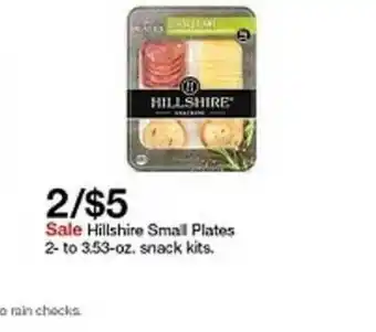 Target Hillshire Small Plates Snack Kits offer
