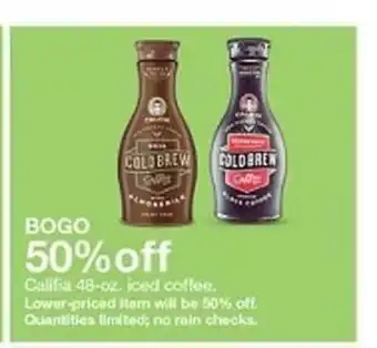Target Califia Iced Coffee offer