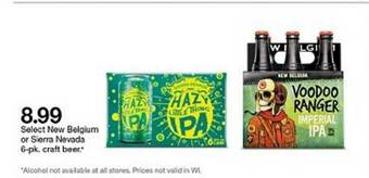 Target Select New Belgium Or Sierra Nevada Craft Beer offer