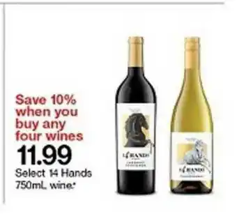 Target Select 14 Hands 750ml, Wine offer