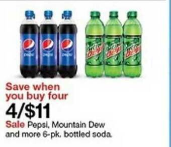Target Pepsi, Mountain Dew And More Bottled Soda offer
