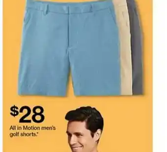 Target All In Motion Men's Golf Shorts offer