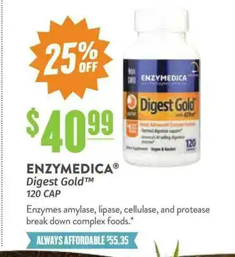 Natural Grocers Enzymedica Digest Gold 120 CAP offer
