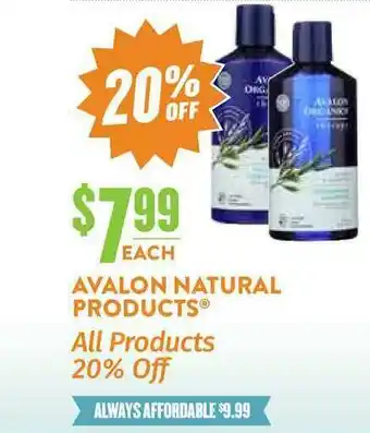 Natural Grocers Avalon Natural Products offer