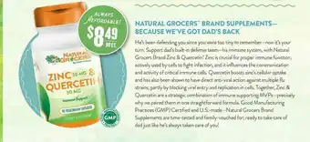 Natural Grocers Natural Grocers Brand Supplements Because We've Got Dad's Back offer