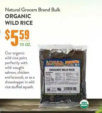 Natural Grocers Natural Grocers Brand Bulk Organic Wild Rice offer