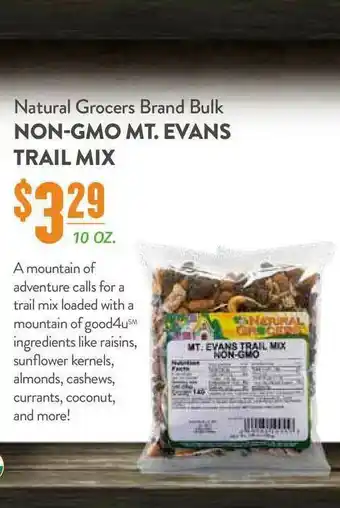 Natural Grocers Natural Grocers Brand Bulk Non-Gmo Mt. Evans Trail Mix offer