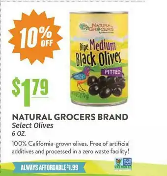 Natural Grocers Natural Grocers Brand Select Olives offer
