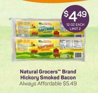 Natural Grocers Natural Grocers Brand Hickory Smoked Bacon offer