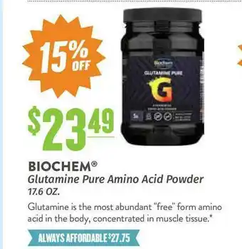 Biochem Glutamine Pure Amino Acid Powder