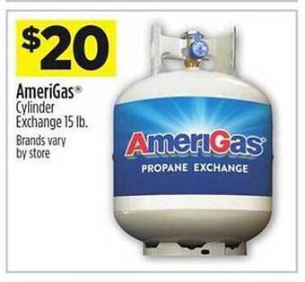 Dollar General Amerigas Cylinder Exchange 15 Lb offer