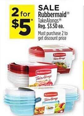 Dollar General Rubbermaid Takealongs offer