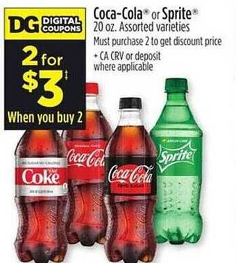 Dollar General Coca-cola Or Sprite offer