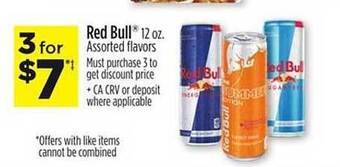 Dollar General Red Bull offer