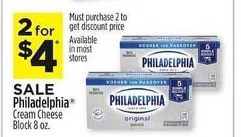 Dollar General Philadelphia Cream Cheese Block offer