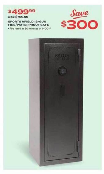 Academy Sports Afield 18-gun Fire Waterproof Safe offer