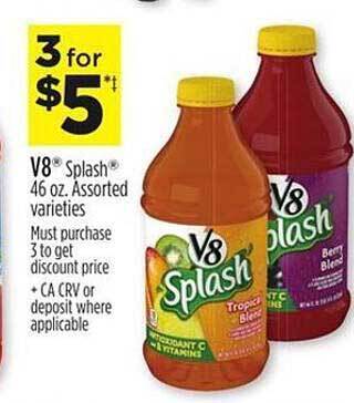 Dollar General V8 Splash offer