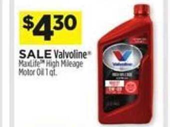 Dollar General Valvoline Maxlife High Mileage Motor Oil offer
