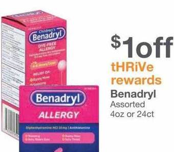 Kinney Drugs Benadryl offer