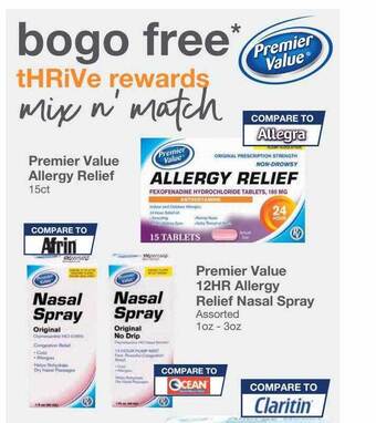 Kinney Drugs Premier Value 12hr Allergy Relief Nasal Spray offer