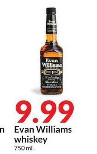 Hy-Vee Evan Williams Whiskey offer