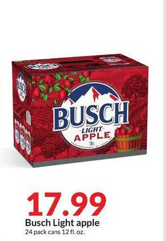 Hy-Vee Busch Light Apple offer