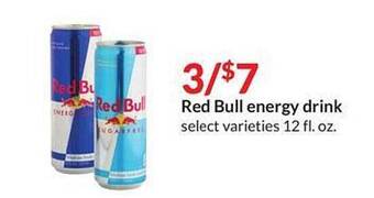 Hy-Vee Red Bull Energy Drink offer