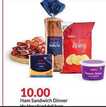 Hy-Vee Ham Sandwich Dinner offer