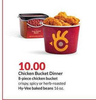 Hy-Vee Chicken Bucket Dinner offer