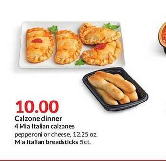 Hy-Vee Calzone Dinner offer