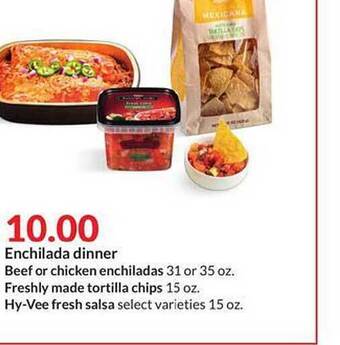 Hy-Vee Enchilada Dinner offer