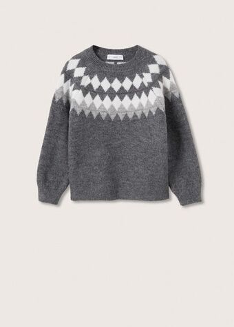 Mango Jacquard knitted sweater offer