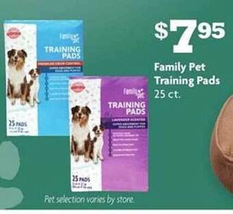 Family Dollar Family Pet Training Pads offer