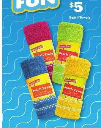 Family Dollar Beach Towels offer