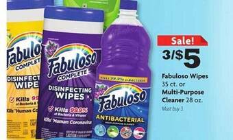 Family Dollar Fabuloso Wipes Or Multipurpose Cleaner offer