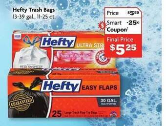 Family Dollar Hefty Trash Bags offer