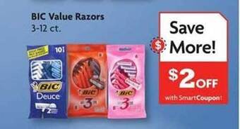 Family Dollar Bic Value Razors offer