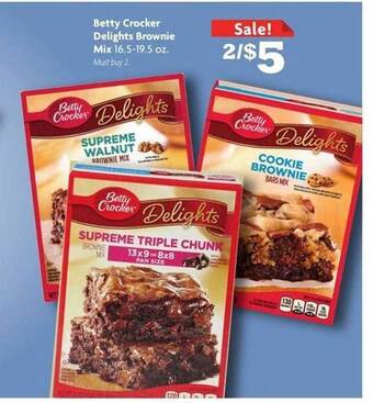 Family Dollar Betty Crocker Delights Brownie Mix offer