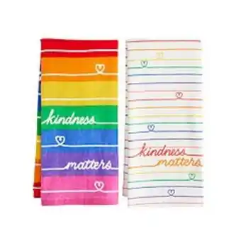 Kohl's Celebrate summer together kindness matters kitchen towel 2-k. offer