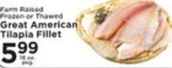 Pioneer Supermarkets Great American Tilapia Fillet offer