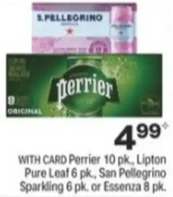 Menards Lipton Pure Leaf 6 Pk.San Pellegrino Sparkling 6Pk. Or Essenza 8 Pk. offer