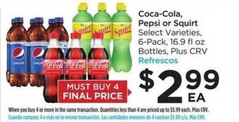 Foods Co Coca-cola Pepsi Or Squirt offer